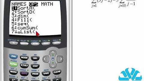 TI 83/84 Series: Summation