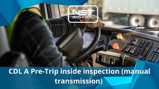 CDL A Pre-Trip inside inspection Manual 2024 New Sound CDL Trucking School