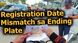 HOW TO VALIDATE MISMATCH LTO REGISTRATION DATE TO YOUR PLATE NUMBER