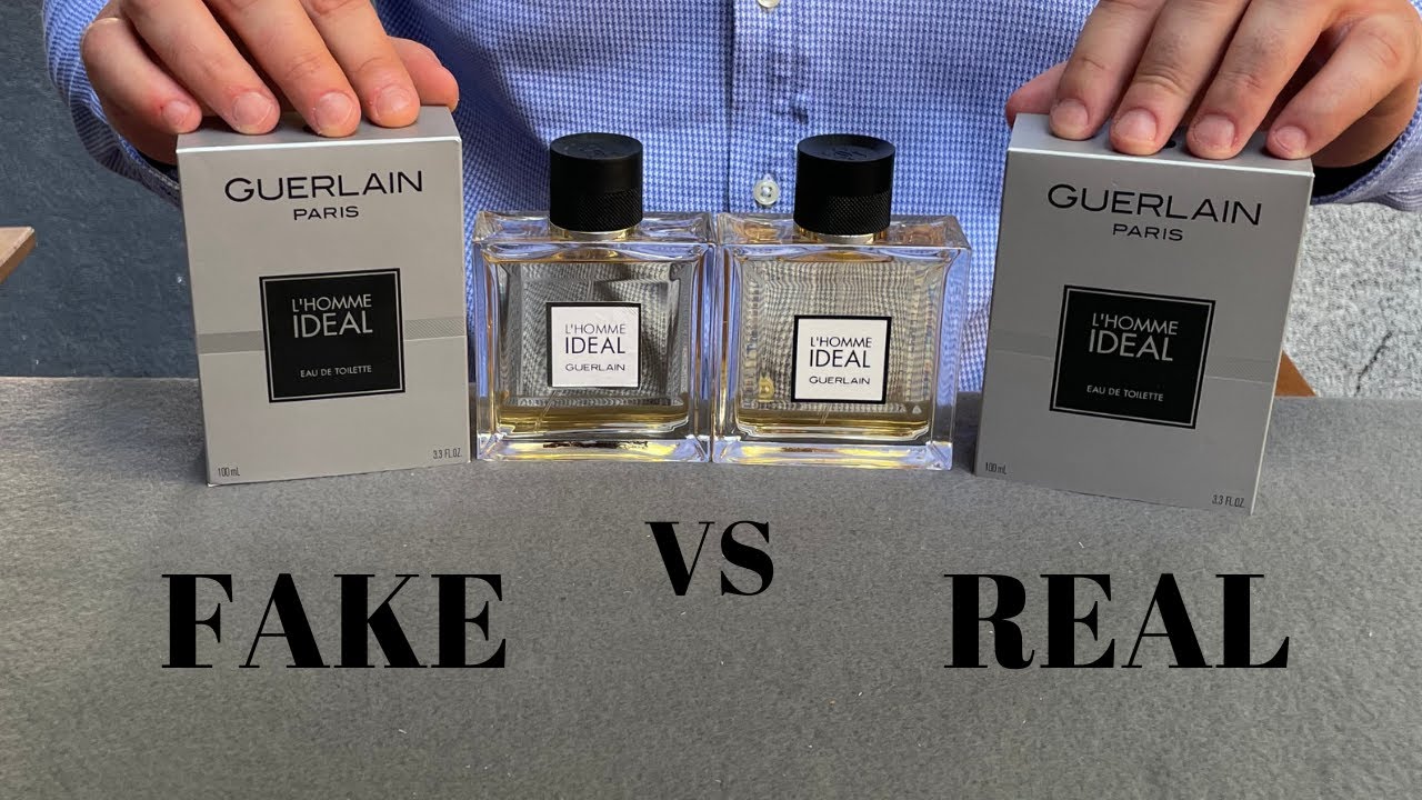 Fake vs Real Guerlain L'Homme Idéal Perfume EDT - YouTube