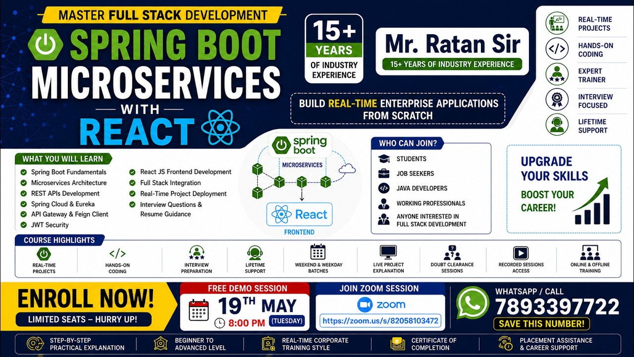 Spring Boot & Microservices with React – Course Demo & Syllabus ...