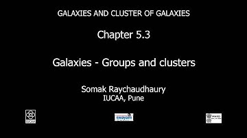 Chapter 5.3 Galaxies groups and clusters