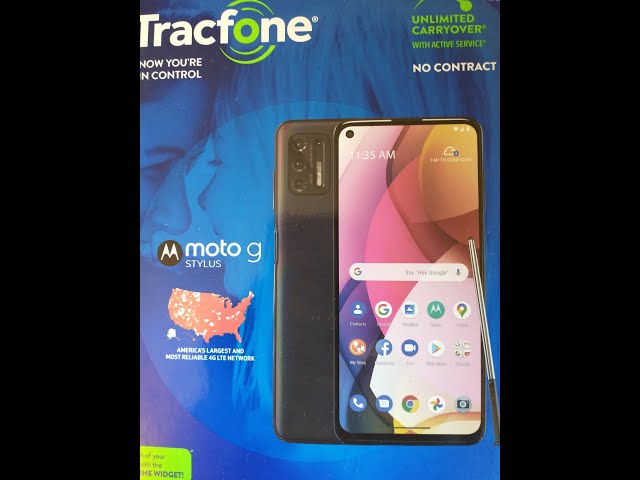Tracfone Motorola Moto G Stylus Unboxing
