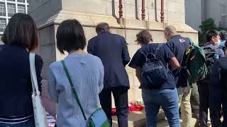 Celebrity Walking around The Cenotaph during Remembrance Day 2021 Wealth