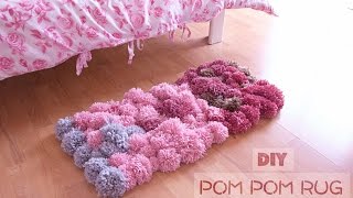 DIY Pom Pom Rug  Bedroom Decor Tutorial