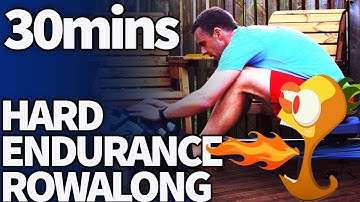 30 Minute Challenging Rowing Workout - Build Endurance | 2K Plan v2 Week 3 Row 6 | RowAlong
