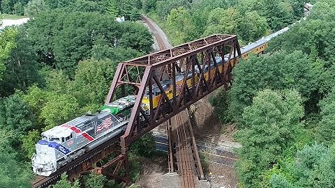 Awesome UPRR OCS Train on CSX Rails - Drone video!