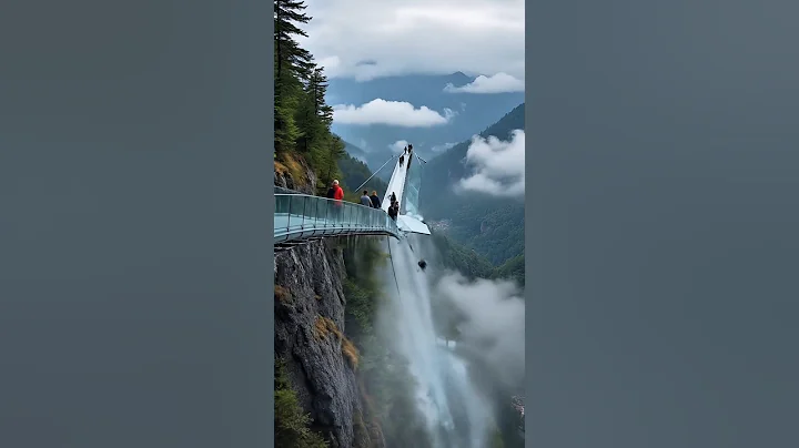 Glass Bridge Cracks Under Tourists’ Feet 😱 |Scariest Moment Ever!