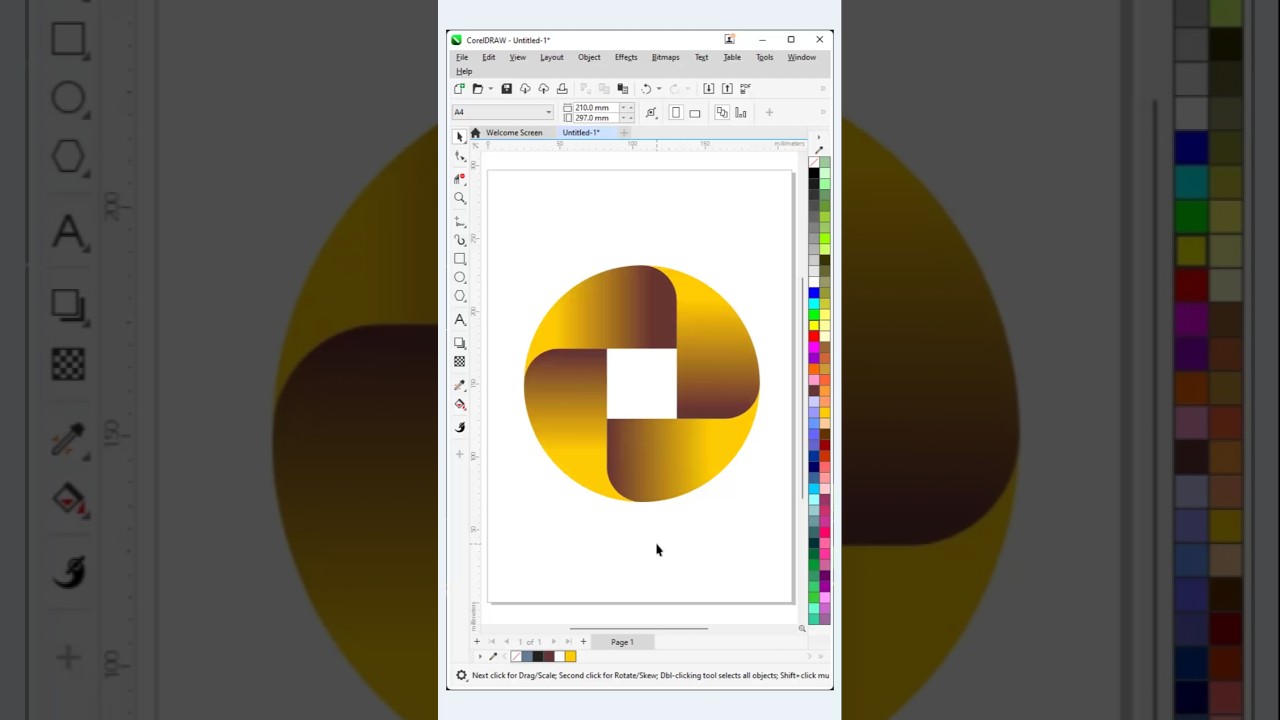 Learn how to create stunning shape designs in CorelDRAW in just a few easy steps! #coreldraw