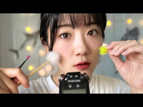 【ASMR】TASCAMマイク🎙️のゾクゾクする音👂(時々囁き声)