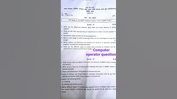 computer operator theory question  #computeroperator