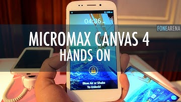 Micromax Canvas 4 A210 Hands On