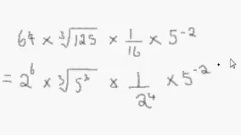 Simplifying Powers / Indices / Exponents - Example 2