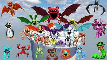 Destroy Evolution Of Smiling Critters Army in SKY TOWER - Poppy Playtime Chapter 3 in Garry