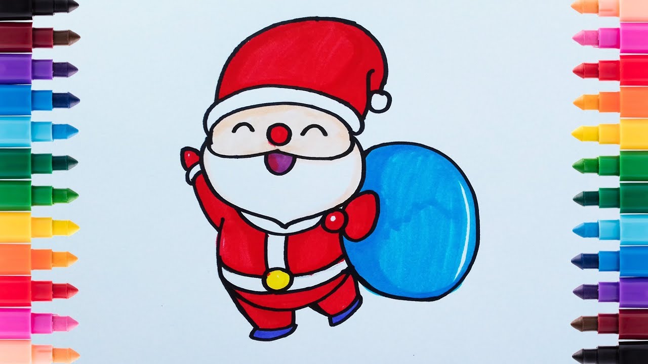 Cách vẽ ông già Noel đơn giản dễ làm bTaskee blog