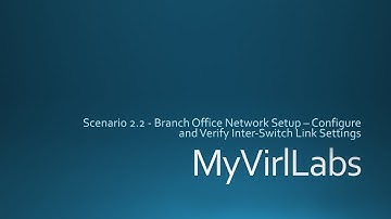 Configure and Verify Inter-Switch Link Settings - Scenario-2.2 Branch Office Network Setup