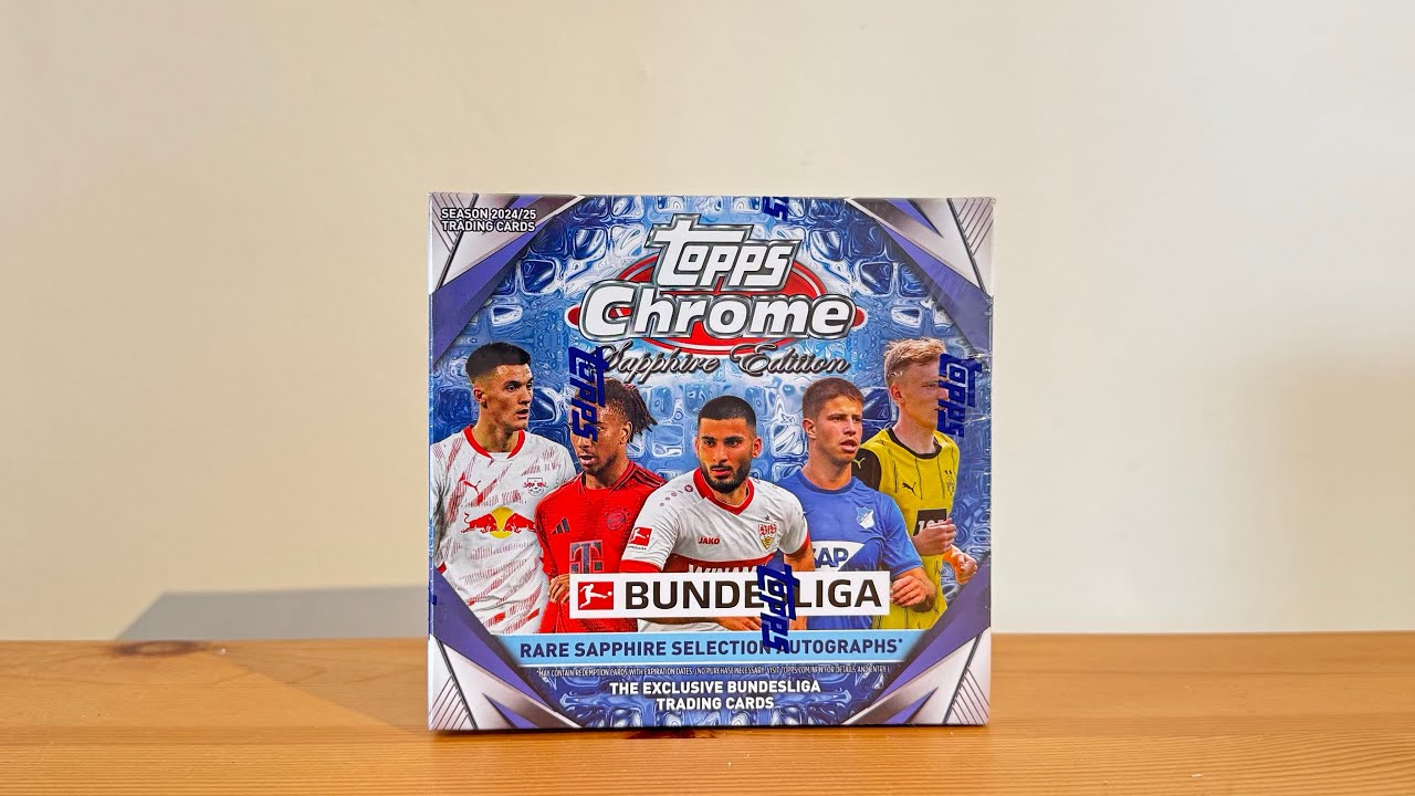 💎 Padparadscha Autograph 1/1 💎 2024-25 TOPPS Chrome Sapphire Edtion Bundesliga Hobby Box Review 
