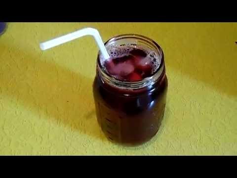 Agua de jamaica en 1,2x3(easy hibiscus water)