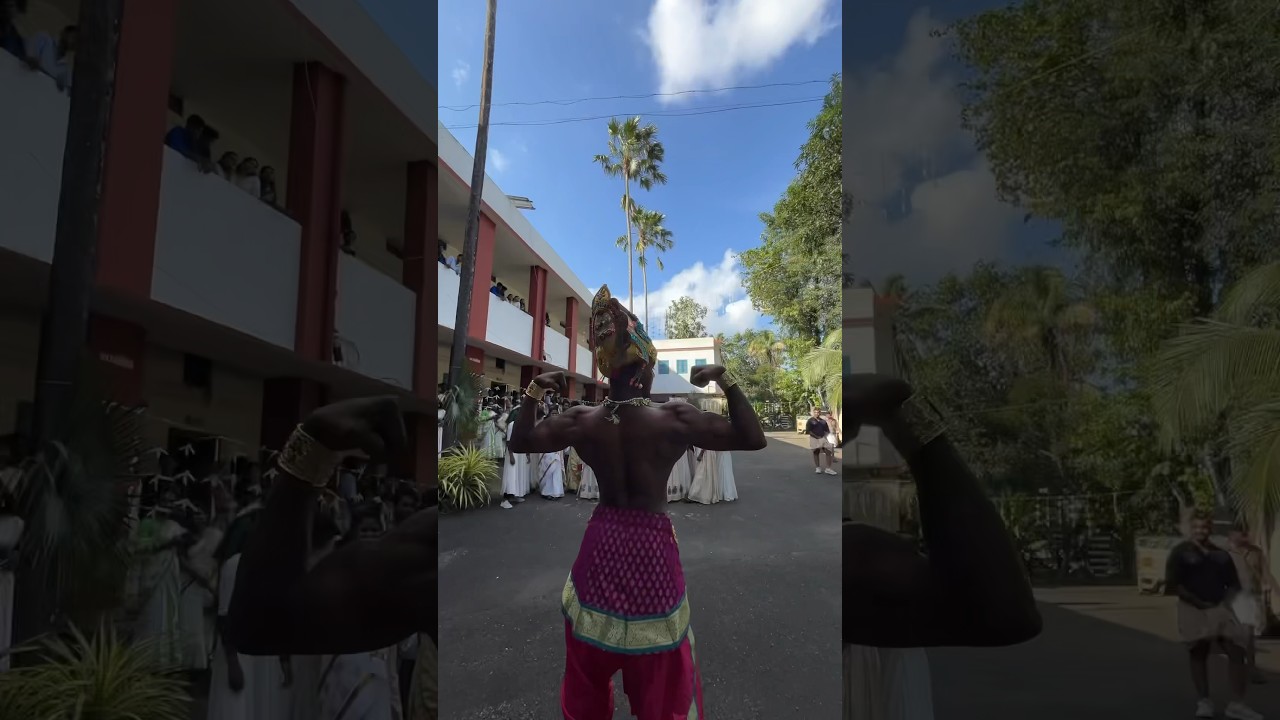 When the body show was shown at Maveli College | onam | maveli | 