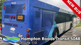 RIDE: Hampton Roads Transit 2024 Gillig Low Floor #5048 on Route 110