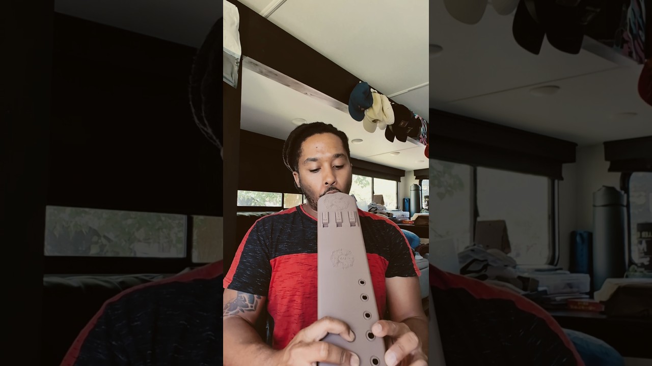 3D printed  F#4 Triple Drone Flute  from I Am Sound