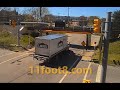 Speeding delivery truck scrapes the roof at the 11foot8+8 bridge