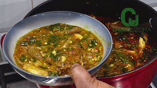 I Made This Soup On A REQUEST & It Was So DELICIOUS | Okra & Ogbono COMBO - Chinwe Uzoma Kitchen
