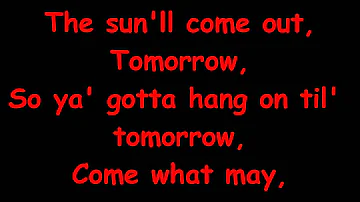 Annie Jr - Tomorrow Reprise with Lyrics