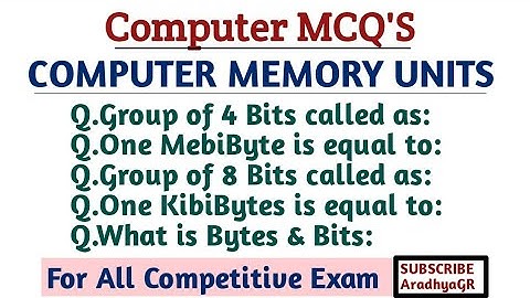 COMPUTER MEMORY MCQ: MEMORY UNIT|Top 20 Ques|Memory Units MCQ