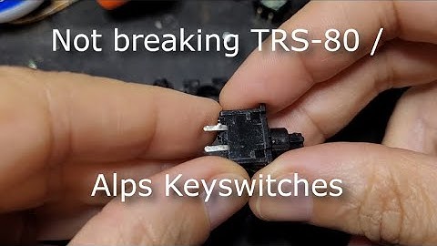 TRS-80 Alps Keyswitch Disassembly