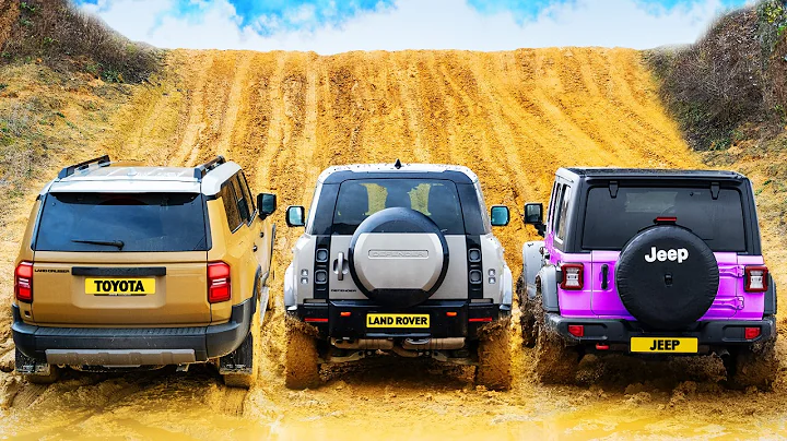 Toyota Land Cruiser v Land Rover Defender v Jeep Wrangler: OFF-ROAD RACE