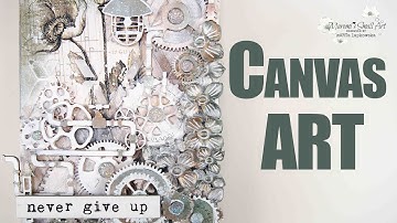 STEAMPUNK Mixed Media Canvas Art ~ ✂️ Maremi