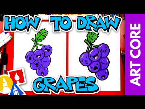 Video: How To Draw Grapes