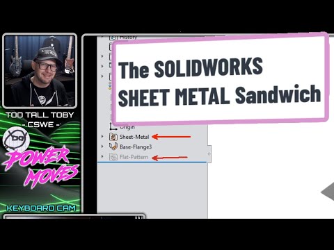 The SolidWorks Sheet Metal Sandwich - Cutting holes in the flat pattern
