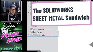 The SolidWorks Sheet Metal Sandwich - Cutting holes in the flat pattern