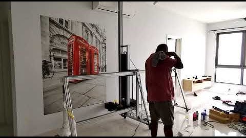 3D Vertical Wall Printing Machine，Vertical 3D Wall Inkjet Printer