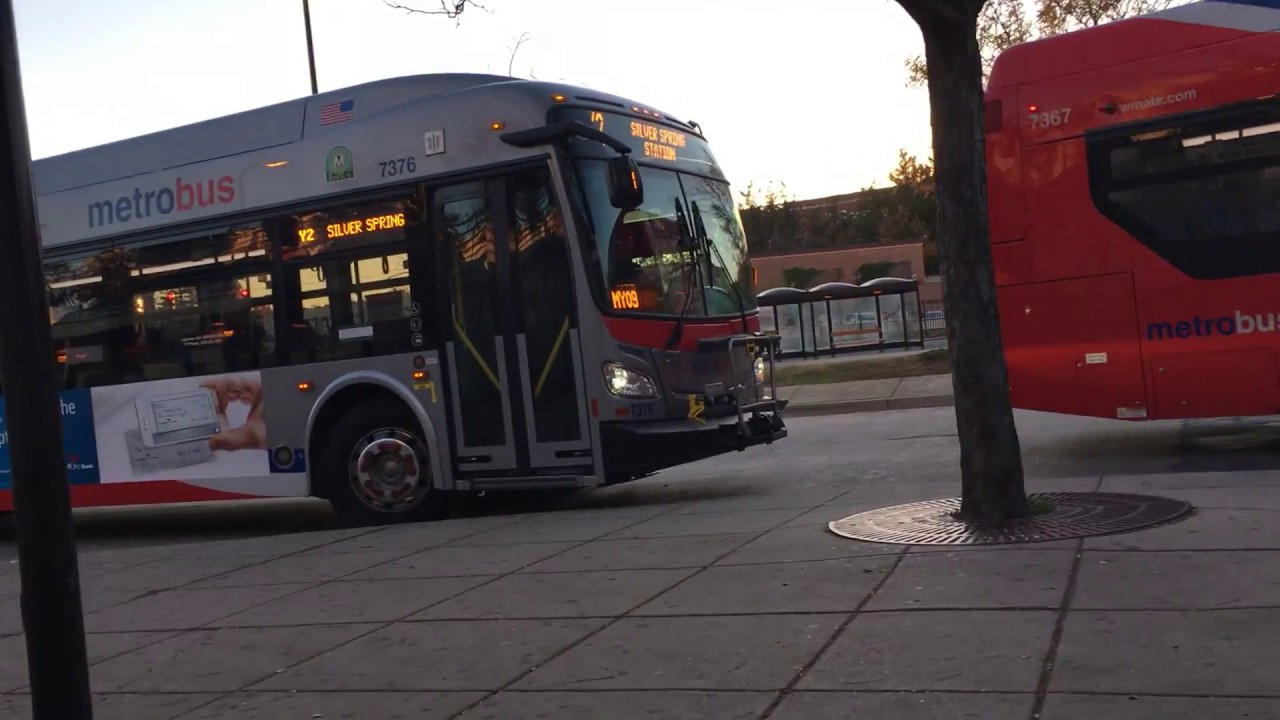 WMATA Metrobus C4, Q1, Q5, Y2, Y7, Wheaton Metro Station Bus