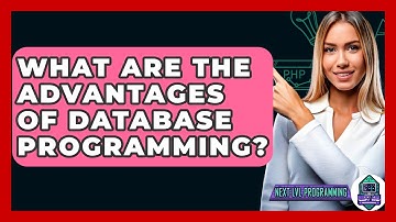 What Are The Advantages Of Database Programming? - Next LVL Programming