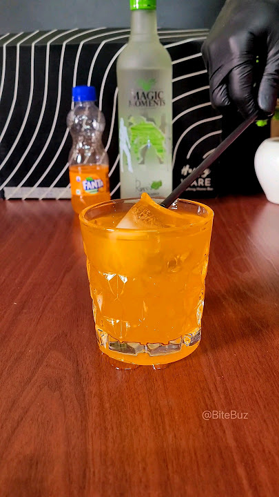Vodka Fanta Crush..🍸#VodkaFantaCrush #FizzWithFanta #RefreshingVodka #DrinkCrush #TasteTheFanta