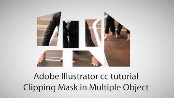 Adobe Illustrator cc tutorial - Clipping Mask in Multiple Object