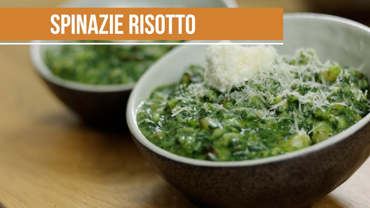 Spinazierisotto Recept | Hoe maak je een lekkere risotto met spinazie en garnalen!