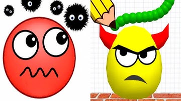 Draw To Smash vs Hide Ball - Satisfying ASMR Gameplay All Levels