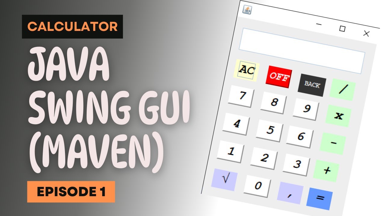Java Swing course_1_calculator_1 (Maven)/ بالدارجة - YouTube