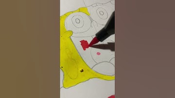 Drawing 2 Different Style! SpongeBob SquarePants! Christmas Season! Part1! #shorts