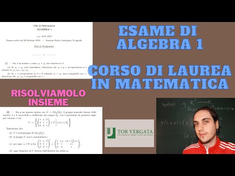 Video: Come Sostenere Un Esame Di Algebra