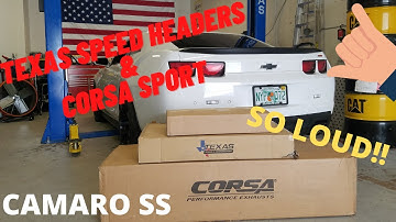 Camaro SS Texas Speed Headers & Corsa Sport Exhaust Install