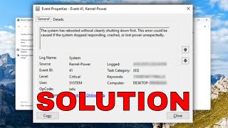 Kernel-Power Event ID 41 Task 63 Error in Windows 11/10 [Solution]