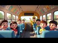 Wheels On The Bus (School Version) | Kids Songs | Moonbug Kids - Nursery Rhymes for Babies