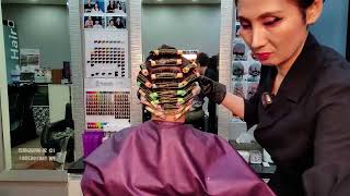 Korean Hair salon ASMR (visual and auditory activation) I hope you ...