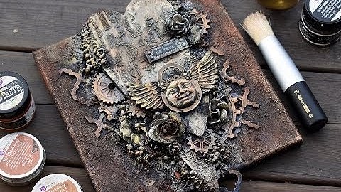 Rusty Heart Canvas -MixedMedia Canvas